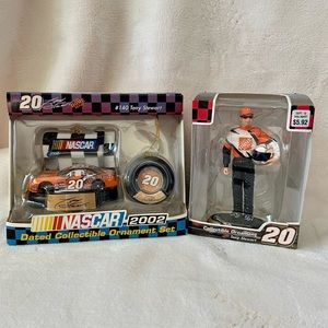 Tony Stewart Home Depot Christmas Ornaments - set of 2